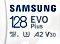 Samsung EVO Plus 2021 R130 microSDXC 128GB Kit, UHS-I U3, A2, Class 10 Vorschaubild