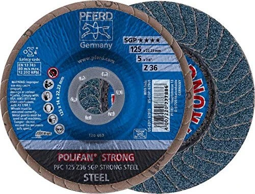 Jutger Online – Werkzeuge & Industriebedarf Remscheid. PFERD POLIFAN-Fächerscheiben PFC 115 Z50 SG POWER STEELOX Jutger Online – Werkzeuge & Industriebedarf Remscheid. PFERD POLIFAN-Fächerscheiben PFC 115 Z50 SG POWER STEELOX