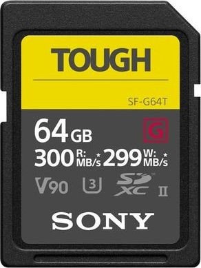 Sony SF-G Tough Series R300/W299 SDXC 64GB, UHS-II U3, Class 10