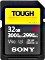 Sony SF-G Tough Series R300/W299 SDHC 32GB, UHS-II U3, Class 10 (SF32TG / SF32GT / SF-G32T)
