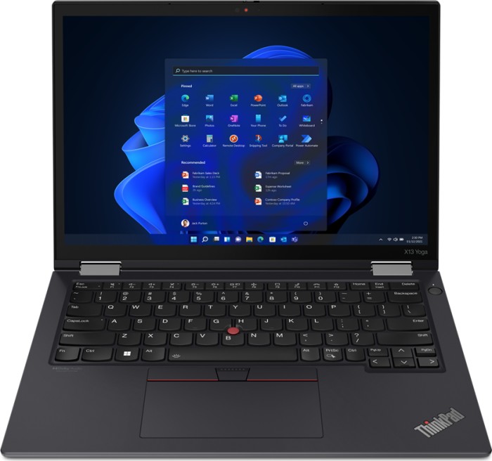 Lenovo Thinkpad X13 Yoga G3, Thunder Black, Core i5-1235U, 16GB RAM, 512GB SSD, LTE, DE