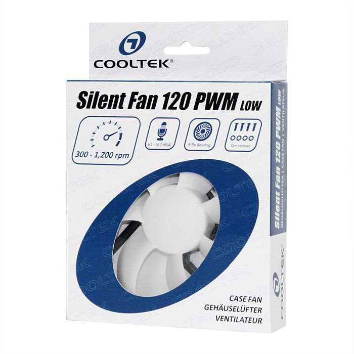 Cooltek Silent Fan 120 PWM low, retail, 120mm