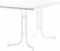 Sieger Boulevard mecalit-Pro stół składany 115x70cm biały/dekoracja marmurowa biały (133/W)