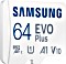 Samsung EVO Plus 2021 R130 microSDXC 64GB Kit, UHS-I U1, A1, Class 10 Vorschaubild