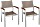 Merxx Naxos krzesło do sztaplowania zestaw, 2-częściowy (MX220000)