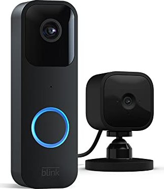 Amazon Blink Video Doorbell schwarz, inkl. Sync Modul 2, Video Türklingel