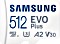 Samsung EVO Plus 2021 R130 microSDXC 512GB Kit, UHS-I U3, A2, Class 10 Vorschaubild