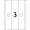 Herma etykiety segregatorów, 63x297mm, biały, 25 arkuszy Vorschaubild