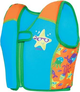 Zoggs Swimsure kamizelka do pływania Super Star bright blue/pomarańczowy (Junior)