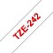 Brother TZe-242 Beschriftungsband 18mm, rot/weiß Vorschaubild