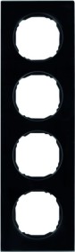 R 8 Rahmen 4fach schwarz