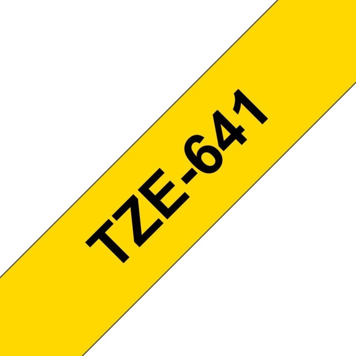Brother TZe-641 taśma do drukarek, 18mm, czarny/żółty