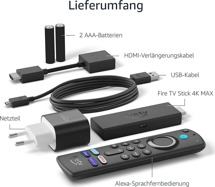 Fire TV Stick 4K mit Alexa Sprachfernbedienung ab € 54,95 (2024)
