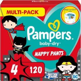 Pampers Baby-Dry Gr.4 Einwegwindel, 9-14kg, 120 Stück