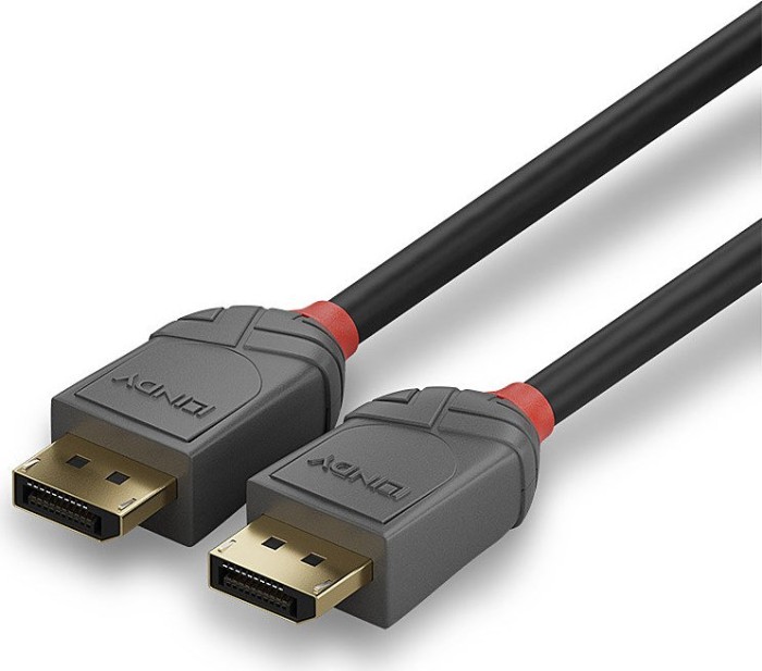 Lindy Anthra Line DisplayPort 1.4 Kabel schwarz, 1m