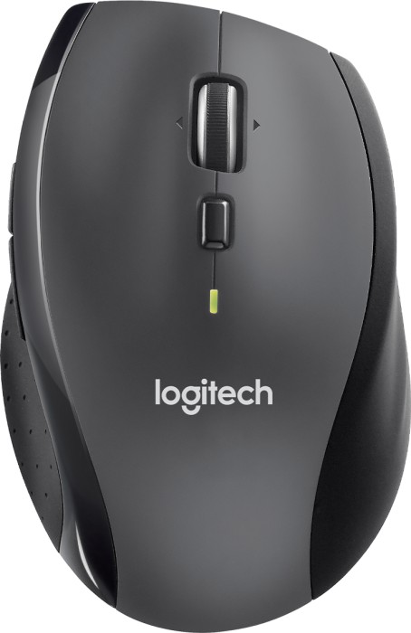 Logitech M705 Marathon Kabellose Maus, 2,4 GHz mit USB-Unifying-Empfänger, 1000 DPI, 5 programmierbare Tasten, 3-Jahres-Batterie, Kompatibel mit PC, Mac, Laptop und Chromebook – Grau