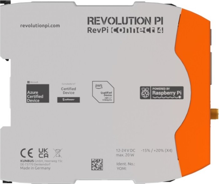 Revolution Pi RevPi Connect 4, 8GB/32GB/WLAN, centrala