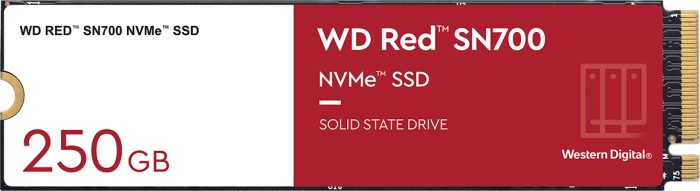 Western Digital Red SN700 NVMe NAS SSD - 1DWPD 250GB, M.2