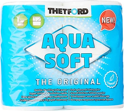 Thetford Aqua Soft Comfort+ 2 warstwy papier toaletowy biały, 4 rolki