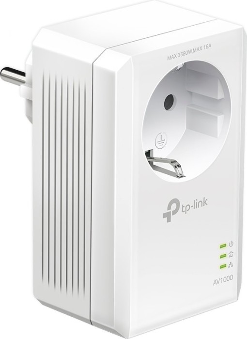 TP-Link Powerline AV1000 Passthrough Starter Kit, HomePlug AV2, RJ-45, 2er-Pack