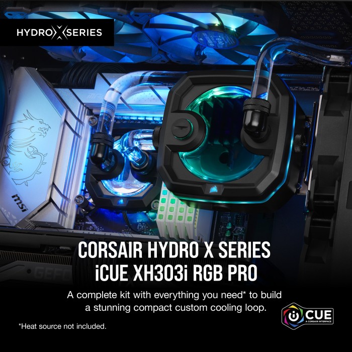 Corsair Hydro X Series iCUE XH305i RGB PRO, Wasserkühlung schwarz