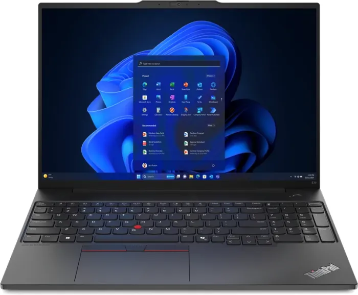 Lenovo ThinkPad E16 G2, Black, Core Ultra 5 125U, 8GB RAM, 256GB SSD, DE