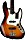 Fender 75th Anniversary Commemorative jazz bass Bourbon Burst (0177562833)