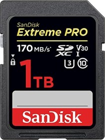 SanDisk Extreme PRO R170/W90 SDXC 1TB, UHS-I U3, Class 10