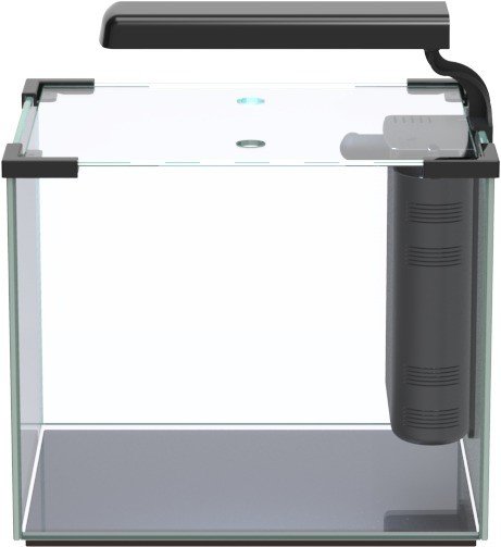 Aquatlantis Nano Cubic 20 Aquarium-Set ohne Unterschrank, Black High Gloss, 17l