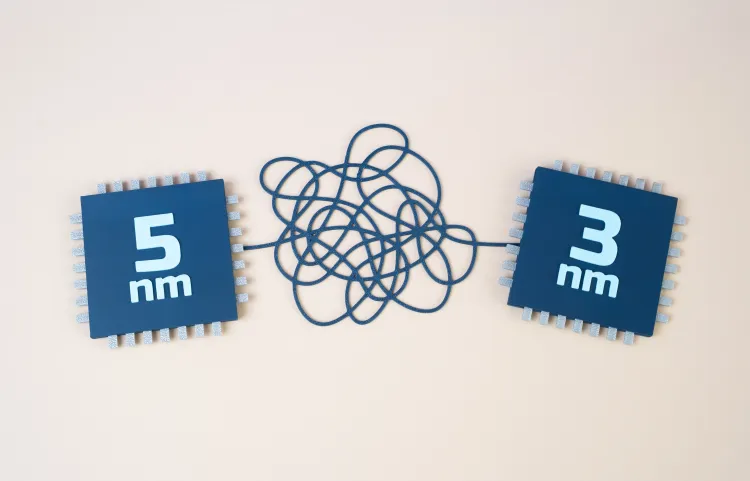 Grafik mit Fertigungsprozess in % nm und 3 nm