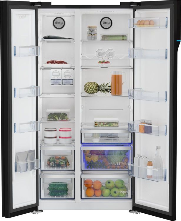 offener Side-by-Side-Kühlschrank