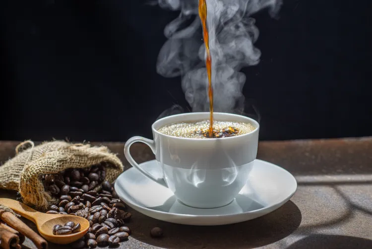 Heisse Tasse Kaffee