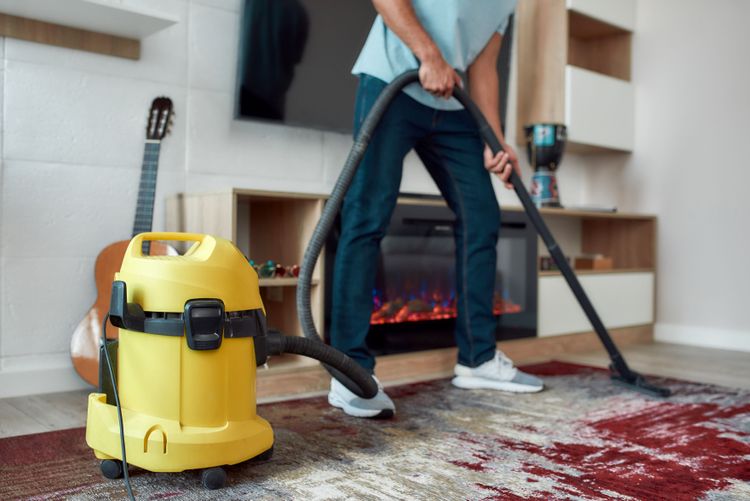 Nass- und Trockensauger im Einsatz
