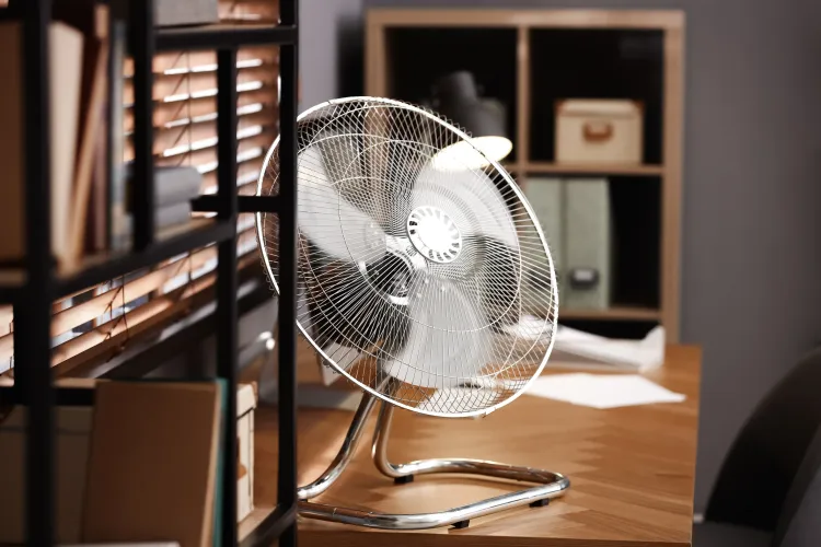 Bodenventilator auf Holzboden