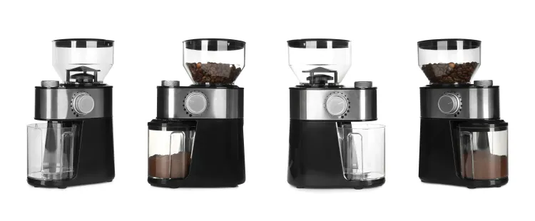 Kaffeemühle aus verschiedenen Perspektiven