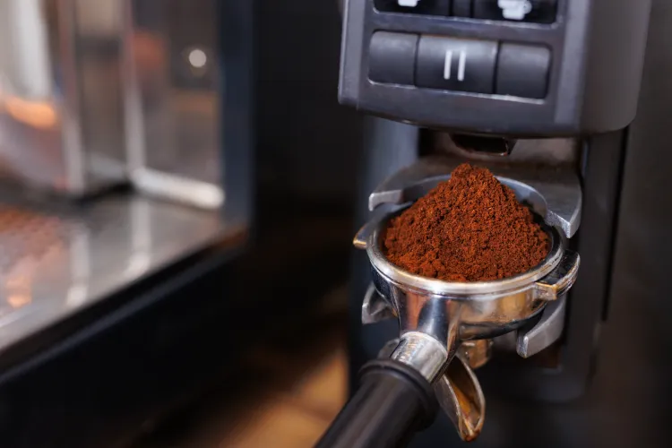 Siebträgerhalter einer Kaffeemühle