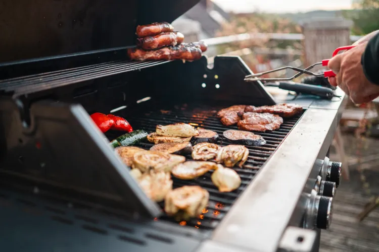 Voller Grillrost und Warmhalterost