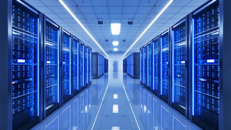 Ansicht eines Serverraums