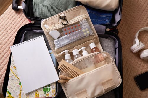 Kulturtasche mit Aufhängehaken