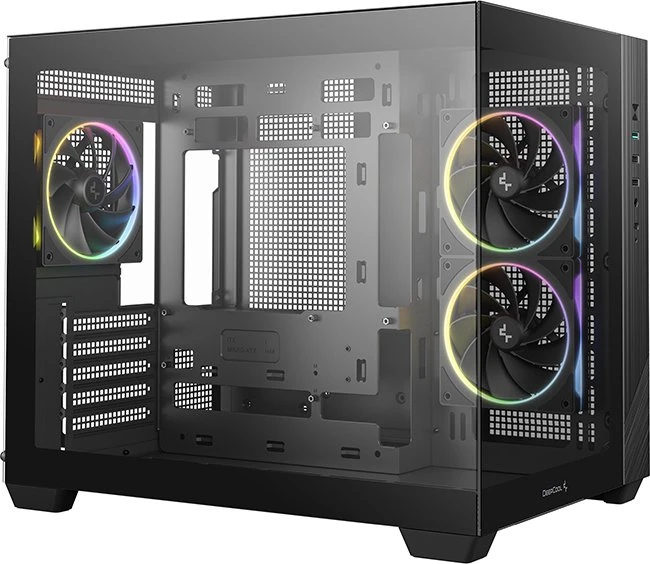 DeepCool CG330 3F Black, Glasfenster