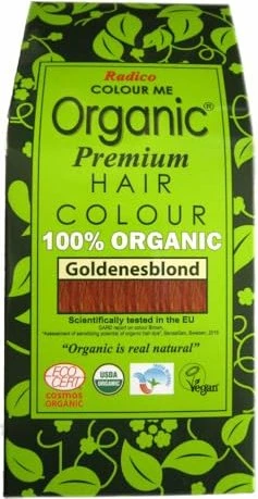 Radico Colour Me Organic temporäre Haarfarbe Goldenes Blond, 100g