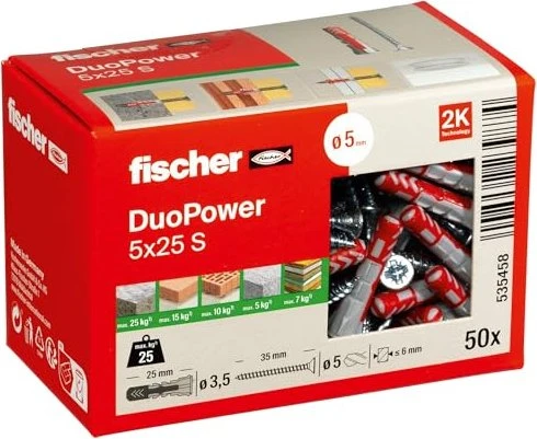 fischer DuoPower Schrauben/Dübel-Sortiment