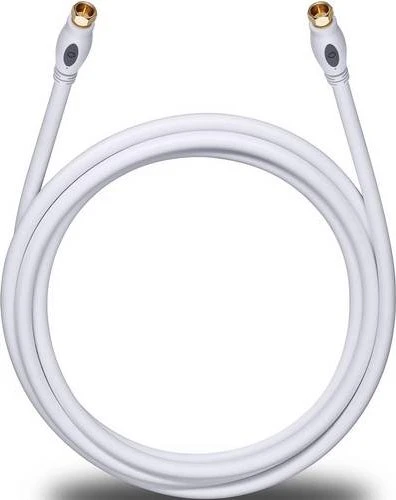 Oehlbach Transmission Plus S 510 F-Plug Antennenkabel weiß 5.1m