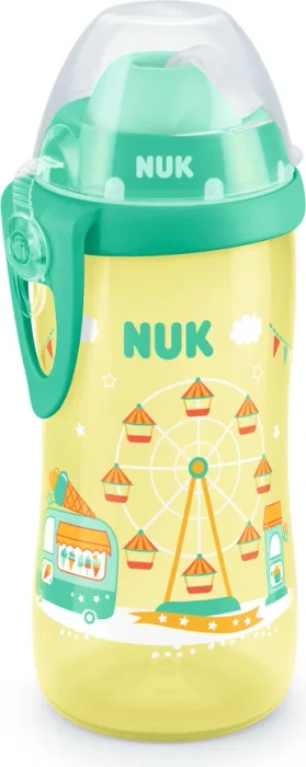 NUK Flexi Cup Trinkflasche mit Chamäleon Effekt Chamäleon, 300ml