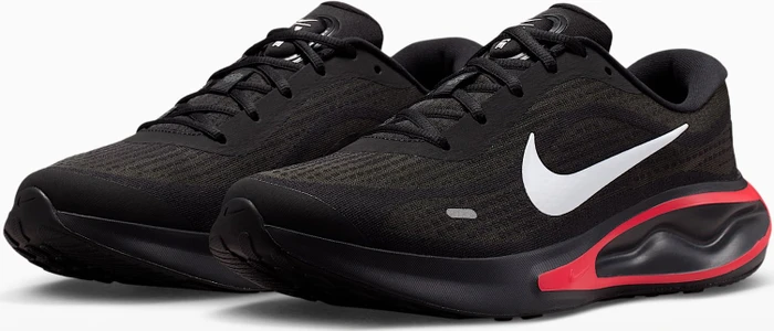 Nike Journey Run black/dark smoke grey/red orbit/white (Herren)