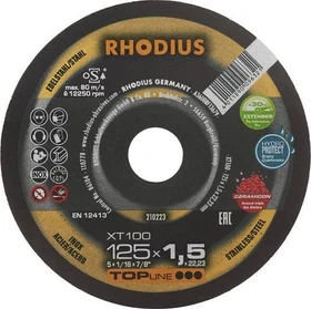 Rhodius TopLine XT100 Extended Trennscheibe, 125x1.5x22.23mm, 25 Stück