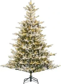 Black Box Trees Künstlicher Weihnachtsbaum Grimshaw mit Schnee grün/gelb, 215cm