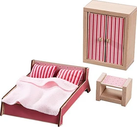 HABA Little Friends - Puppenhaus - Möbel Schlafzimmer für Erwachsene