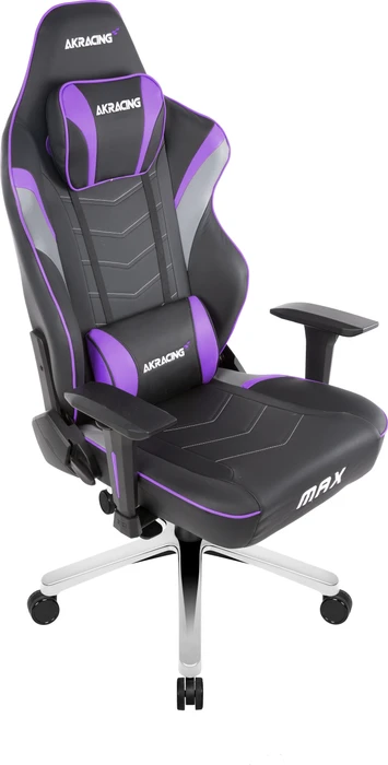 AKRacing Master Max Gamingstuhl, schwarz/grau/violett