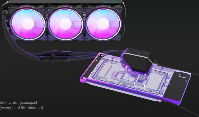Alphacool Eiswolf 2 AiO 360mm RTX 4090 Suprim mit Backplate